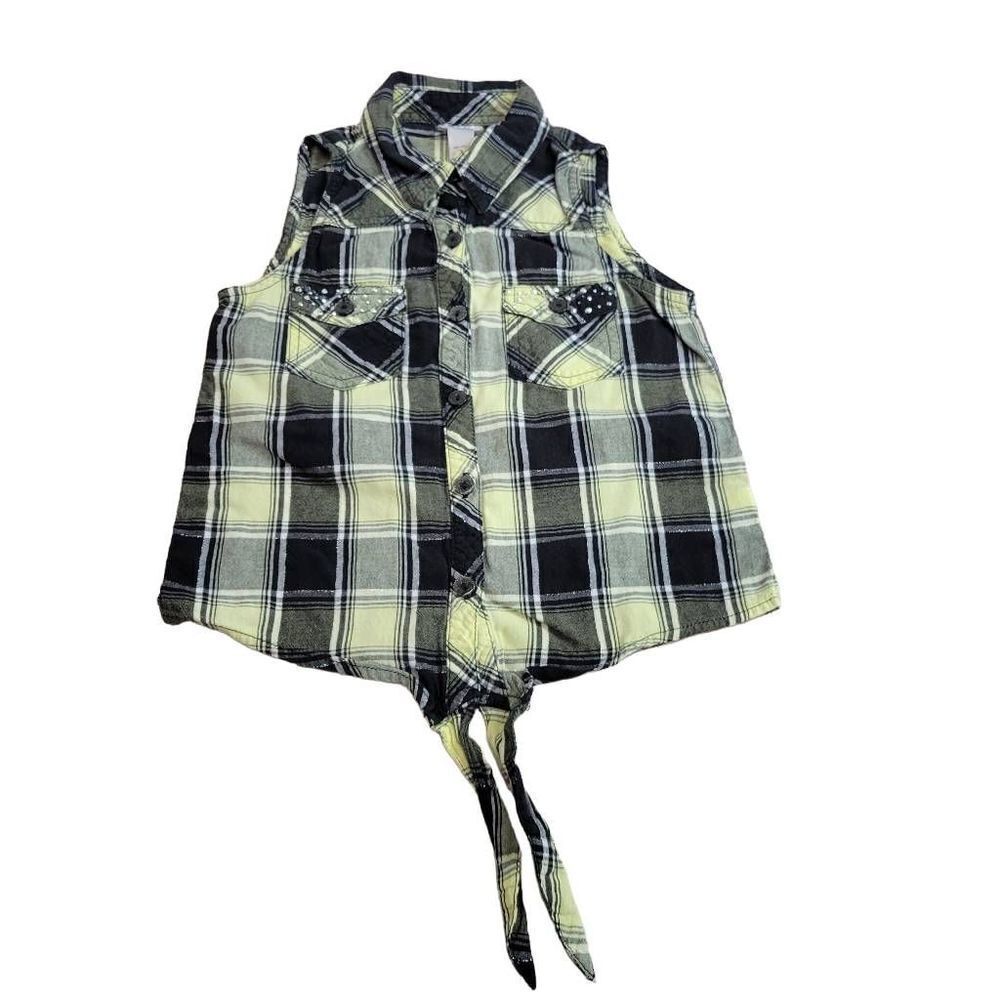 Justice buttondown shirt 6/7